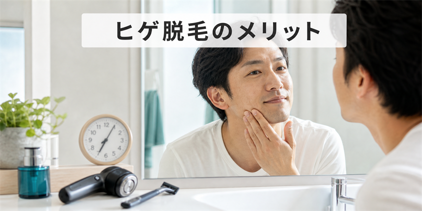 ヒゲ脱毛のメリット