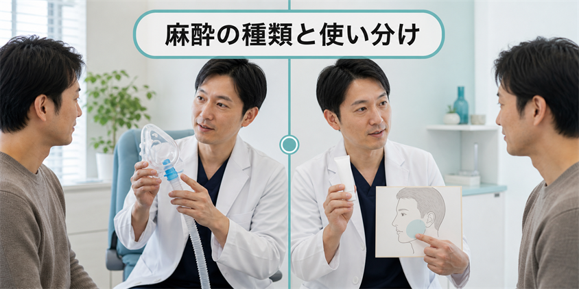 麻酔の種類と使い分け