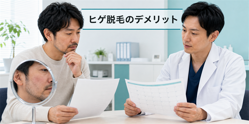 ヒゲ脱毛のデメリット
