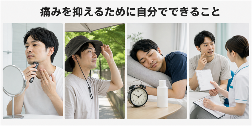 痛みを抑えるために自分でできること