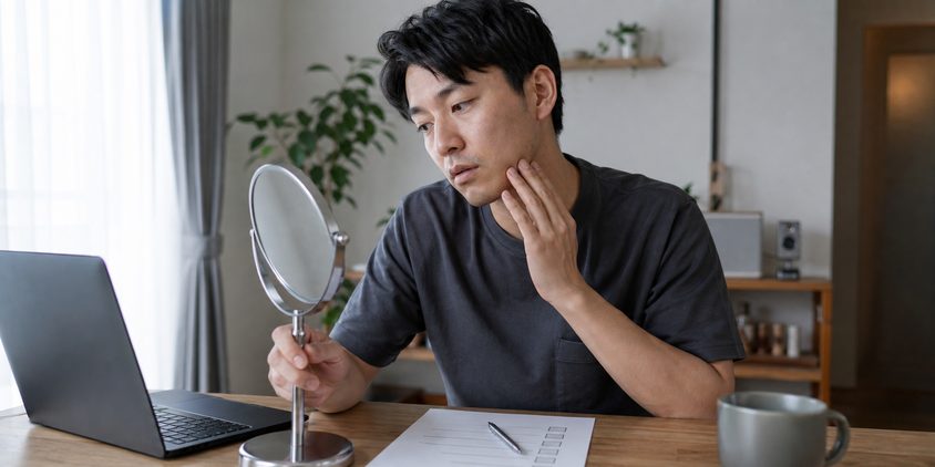 ヒゲ脱毛の低価格プランが自分に合うか確認する男性