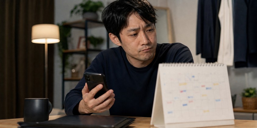 ヒゲ脱毛の予約日が合わず困る男性